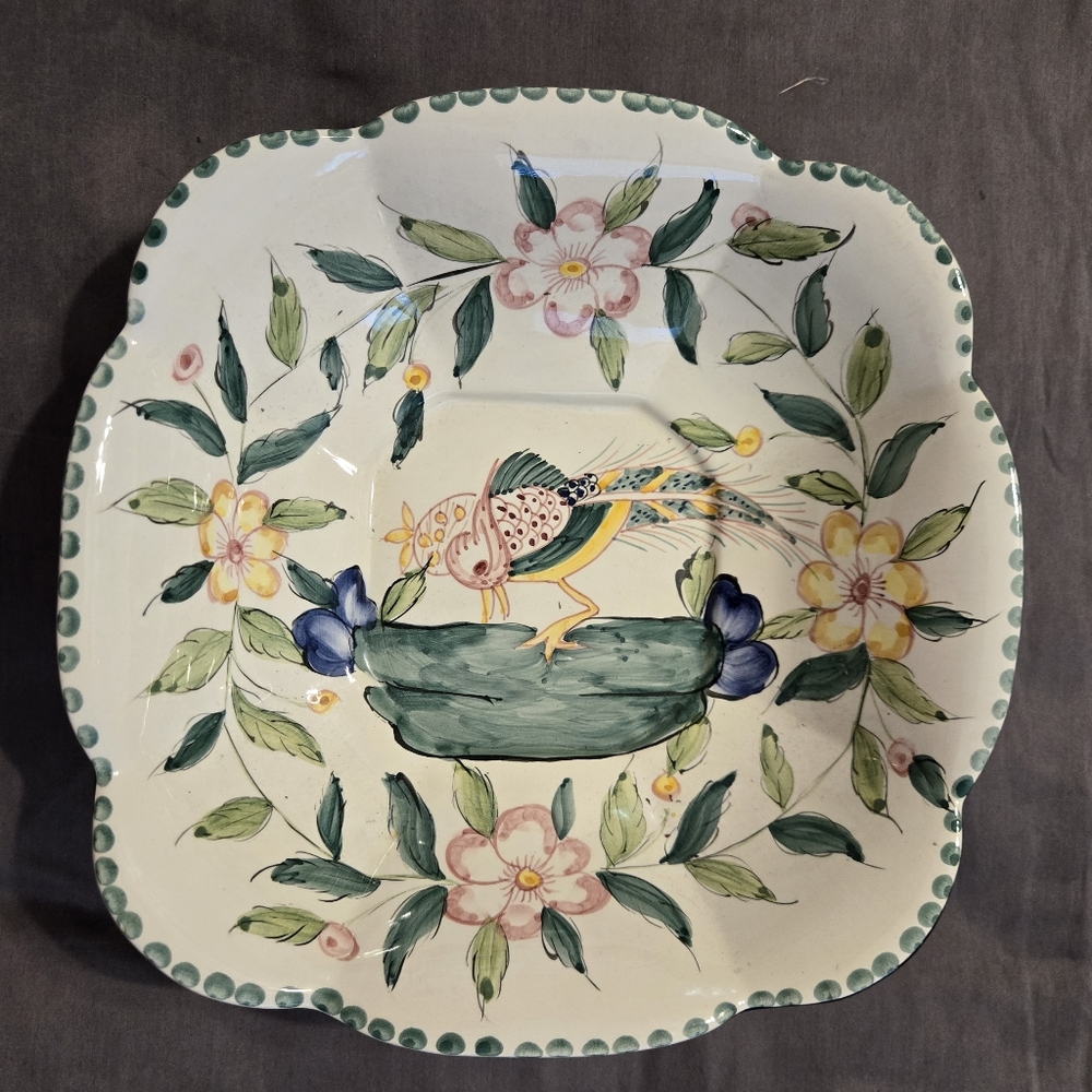 Jay Willfred Andrea by Sadek Art Pottery 11" Serving Bowl - Made in Portugal